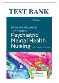 Test Bank For Davis Advantage for Townsend&rsquo;s Essentials of Psychiatric Mental Health Nursing 11th Edition by Karyn Morgan&comma; all 32 Chapters Covered &lpar;NEWEST VERSION 2025&sol;2026&rpar;