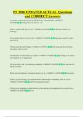 PN 3006 UPDATED ACTUAL  Questions  and CORRECT Answers 