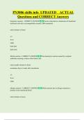 PN3006 skills info  UPDATED    ACTUAL  Questions and CORRECT Answers 