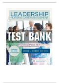 Complete Test Bank for Leadership & Nursing Care Management 6th Edition by Huber | Questions and Answers |Complete Guide A+