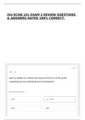ISU ECON 101 EXAM 2 REVIEW QUESTIONS & ANSWERS RATED 100&percnt; CORRECT&period;