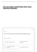 PSC 101 EXAM 2 QUESTIONS WITH 100&percnt; VERIFIED ANSWERS&period;