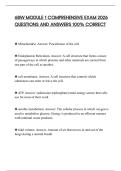 68W MODULE 1 COMPREHENSIVE EXAM 2026 QUESTIONS AND ANSWERS 100&percnt; CORRECT