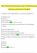 NHA EKG Certification | Practice Assessment Questions and Answers 2025-2026 Guide!!