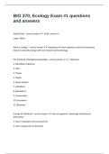 PACKAGE DEAL &colon;BIO 370 EXAM