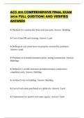 ACG 3113 COMPREHENSIVE FINAL EXAM 2026 FULL QUESTIONS AND VERIFIED ANSWERS