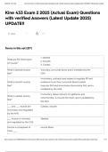 Kine 433 Exam 2 2025 &lpar;Actual Exam&rpar; Questions with verified Answers &lpar;Latest Update 2025&rpar; UPDATE&excl;&excl;