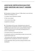ACHE FACHE CERTIFICATION EXAM STUDY GUIDE QUESTIONS AND QUALITY ANSWERS 2026