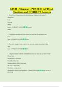 GIS II &colon; Mapping UPDATED  ACTUAL   Questions and CORRECT Answers