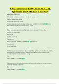 ERSI Associate 5 UPDATED  ACTUAL   Questions and CORRECT Answers 