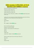ERSI Associate 3 UPDATED  ACTUAL   Questions and CORRECT Answers 
