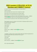 ERSI Associate 4 UPDATED  ACTUAL   Questions and CORRECT Answers