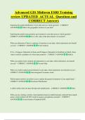 Advanced GIS Midterm ESRI Training  review UPDATED  ACTUAL  Questions and  CORRECT Answers 