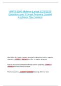 ANPS 8005 Midterm Latest 2025&sol;2026  Questions and Correct Answers Graded  A&plus;&vert;Brand New Version