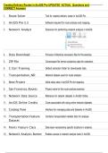 Creating Delivery Routes in ArcGIS Pro UPDATED  ACTUAL  Questions and  CORRECT Answers