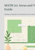 MATH 20&colon; Areas and Volumes Master Guide &lpar;Disk&comma; Washer&comma; Shell Setup&rpar;