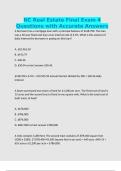 NC Real Estate Final Exam 4 Questions with Accurate Answers