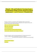 NR328 &sol; NR 328 Pediatric Nursing Exam 2 V2 Questions With Correct Answers &lpar;Latest 2026&sol;2027&rpar; &vert; 100&percnt; Correct &vert; Chamberlain