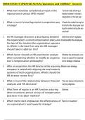 SHRM  Bundled Exam Questions WITH  CORRECT Answers