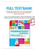 Test Bank for Pharmacology and the Nursing Process &lpar;9th Edition&rpar; by Linda Lane Lilley&comma; Shelly Rainforth Collins&comma; and Julie S&period; Snyder  &vert; Complete 2025&ndash;2026 Nursing Exam Prep
