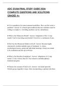 ADC EXAM FINAL STUDY GUIDE 2026 COMPLETE QUESTIONS AND SOLUTIONS GRADED A&plus;