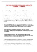 PSY 654- EXAM 3 QUESTIONS AND ACCURATE ANSWERS A&plus; GRADED 
