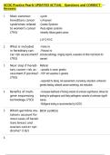 ACOG Practice Pearls UPDATED ACTUAL   Questions and CORRECT   Answers