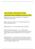 ADP PAYROLL SPECIALIST EXAM QUESTIONS AND ANSWERS UPDATED 2025
