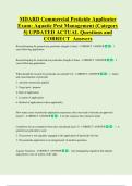 MDARD  Bundled Exam Questions WITH  CORRECT Answers