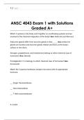 ANSC 4043 Exam 1 with Solutions  Graded A&plus;