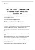 DMS 206 Test 4 Questions with  Detailed Verified Answers  Graded A&plus;