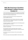 DMS 206 Final Exam Questions  with Detailed Verified Answers  Graded A&plus; 