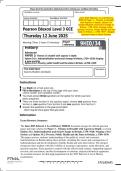 June 2025 Edexcel&colon; A Level History 9HI0&sol;34 Paper 3 &ndash; Themes in Breadth with Aspects in Depth&comma; Option 34&colon; Industrialisation and Social Change in Britain&comma; 1759&ndash;1928&colon; Forging a New Society&semi; Poverty&comma; Public Health and the State in Britain&comma; c&period;1780&ndash;1939 &ndash; Merge