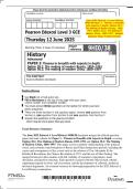 June 2025 Edexcel&colon; A Level History 9HI0&sol;38 Paper 3 &ndash; Themes in Breadth with Aspects in Depth&comma; Option 38&period;1&colon; The Making of Modern Russia&comma; 1855&ndash; 1991&semi; Option 38&period;2&colon; The Making of Modern China&comma; 1860&ndash;1997 &ndash; Merged Question Paper & Mark Scheme