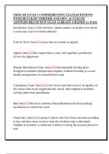 CRIM 101 EXAM 3 COMPREHENSIVE EXAM QUESTIONS  WITH DETAILED VERIFIED AND 100&percnt; ACCURATE  ANSWERS BRAND NEW EXAM ALREADY GRADED A&plus; PASS 
