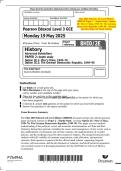May 2025 Edexcel&colon; AS Level History 8HI0&sol;2E Paper 2 &ndash; Depth Study&comma; Option 2E&colon; Mao's China&comma; 1949&ndash;76&semi; The German Democratic Republic&comma; 1949&ndash;90 &ndash; Merged Question Paper & Mark Scheme