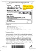 May 2025 Edexcel&colon; AS Level History 8HI0&sol;2G Paper 2 &ndash; Depth Study&comma; Option 2G&colon; The Rise and Fall of Fascism in Italy&comma; c&period;1911&ndash;46&semi; Spain&comma; 1930&ndash;78&colon; Republicanism&comma; Francoism and the Re-establishment of Democracy &ndash; Merged Question Paper & Mark Scheme