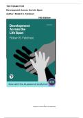 Test Bank For Development Across the Life Span 10th Edition &lpar; Author&semi; Robert S&period; Feldman&rpar; All Chapters 1-19 &vert; Latest Edition