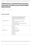 NUR1460 EXAM 1 COMPLETE EXAM Questions and Answers &lpar;Verified Answers&rpar; &lpar;Latest Update 2025&rpar; UPDATE&excl;&excl;