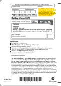 June 2025 Edexcel&colon; A Level History 9HI0&sol;2A Paper 2 &ndash; Depth Study&comma; Option 2A&colon; Anglo-Saxon England and the Anglo-Norman Kingdom&comma; c1053&ndash;1106&semi; England and the Angevin Empire in the reign of Henry II&comma; 1154&ndash;89 &ndash; Merged Question Paper & Mark Scheme
