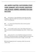 AEA WATER CHAPTER 5 ELITE REVIEW STUDY GUIDE SUMMARY WITH SOLVED QUESTIONS AND DETAILED VERIFIED ANSWERS FOR 2026 SUCCESS