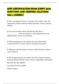 AFIP CERTIFICATION EXAM SCRIPT 2026 QUESTIONS AND VERIFIED SOLUTIONS 100&percnt; CORRECT