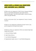 AGILE SAFE 6&period;0 EXAM 2026 QUESTIONS AND ANSWERS 100&percnt; VERIFIED
