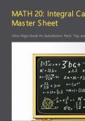MATH 20&colon; Areas and Volumes Master Guide &lpar;Disk&comma; Washer&comma; Shell Setup&rpar;&rpar;