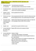 UNMC PATHO 2 Exam 1 UPDATED ACTUAL Questions and  CORRECTAnswers 