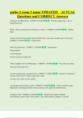 patho 2 exam 3 unmc UPDATED    ACTUAL  Questions and CORRECT Answers 