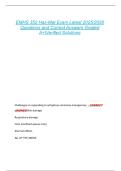 EMHS 352 Haz-Mat Exam Latest 2025&sol;2026  Questions and Correct Answers Graded  A&plus;&vert;Verified Solutions 