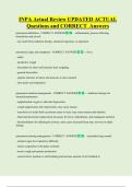 INPA    Bundled Exam Questions WITH  CORRECT Answers