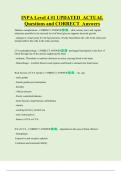 INPA    Bundled Exam Questions WITH  CORRECT Answers