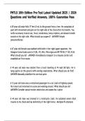 PHTLS 10th Edition Pre-Test Questions and Verified Answers &lpar;2025&sol;2026 Update&rpar; &vert; 100&percnt; Guaranteed Pass Study Guide